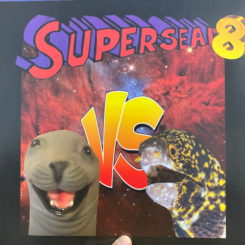 SOLD OUT HERE! BUT YOU CAN STILL BUY IT ON MILEHIGHDJSUPPLY.COM!  Superseal 8 .2 💿(W Traktor)! Super Seal Vs Super Eel! 12” Vinyl!!