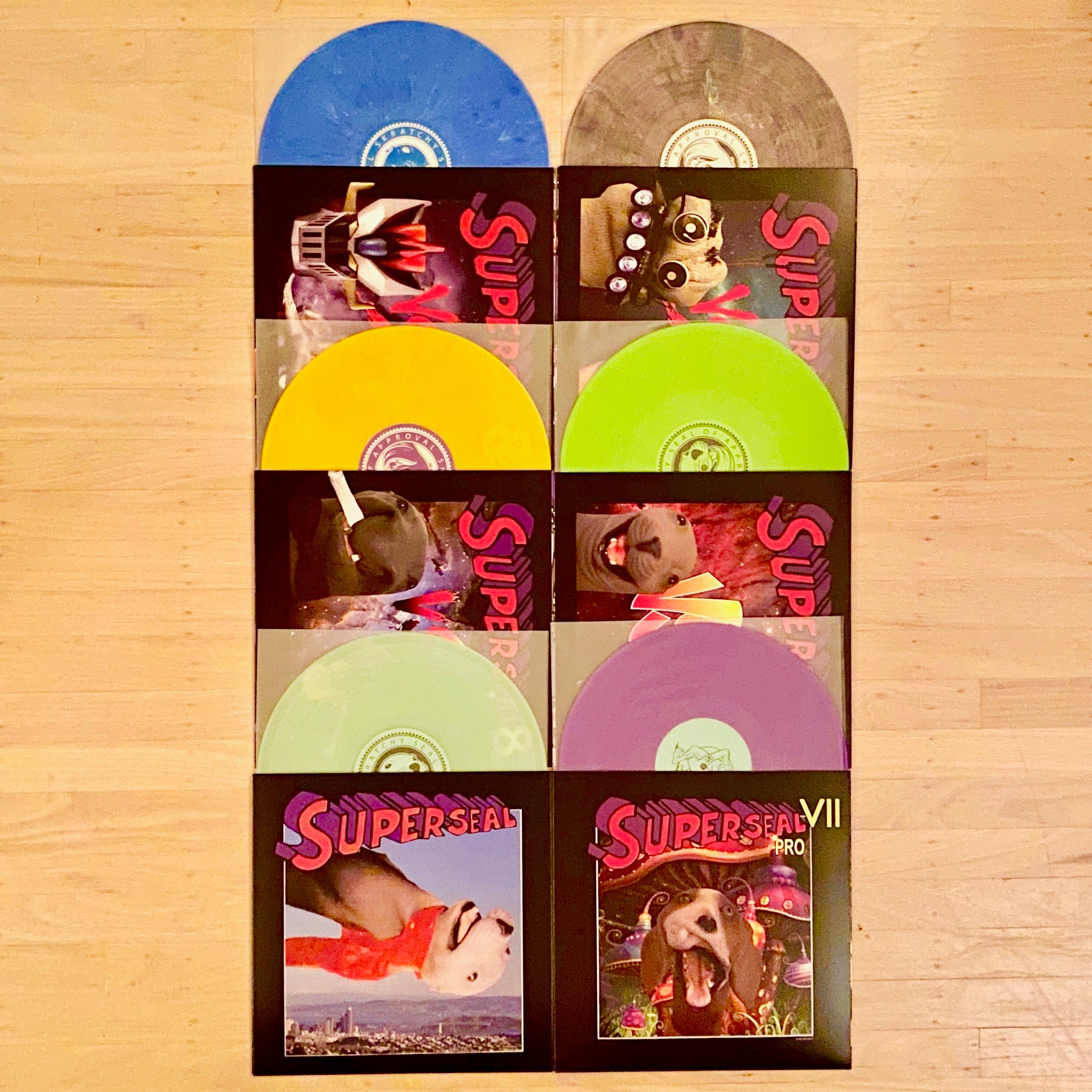 🌝Superseal 8 Set 12” Vinyl & Bonus Inverted + SUPERSEAL VII PRO L FOOT!!!