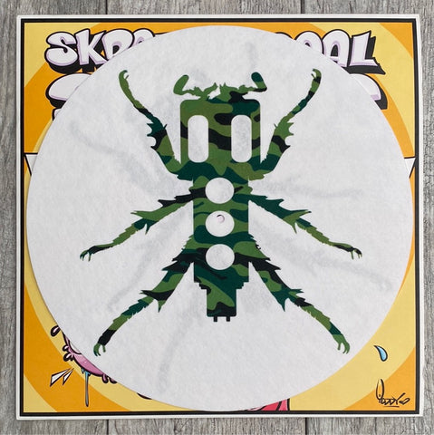 WHITE Skratchy Seal Slippers! 12" Slip Mats Pair