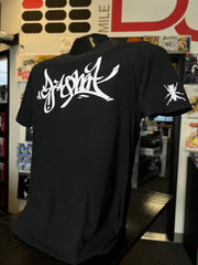 Sold Out here but you can still buy them on milehighdjsupply.com! Black t-shirt w Dj qbert tag 💫