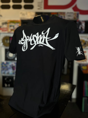Sold out! But you can still get them on milehighdjsupply.com!  Black t-shirt w black beedle!