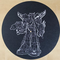 🔥 SUPERSEAL SLIP MATS!!!🔥 Vinyl Voltron White/Black💥12" Pair Skratchy Seal Slippers 2.0 (Copy)