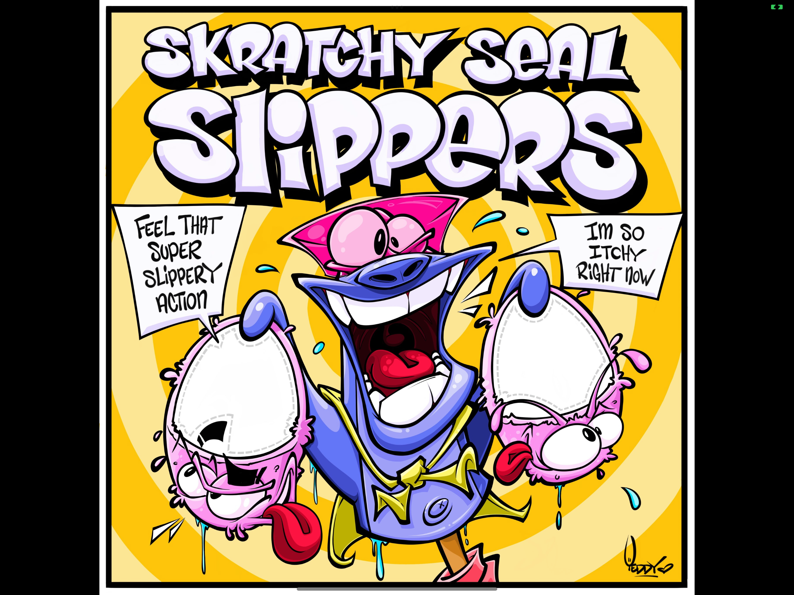 🔥 SUPERSEAL SLIP MATS!!!🔥Skratchy Seal Tag💥12" Pair Skratchy Seal Slippers 2.0