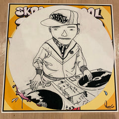 OSGEMEOS QBERT Skratchy Seal Slippers! Ltd Edition 12" Slipmats!