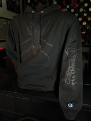 🏆 Champion Hoodie! 🔥 Black on Black 🏆