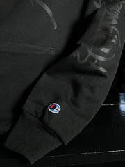 🏆 Champion Hoodie! 🔥 Black on Black 🏆