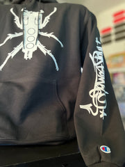 🏆 Champion Hoodie! 🔥 White Thudrumble/Beedle Logo 🏆