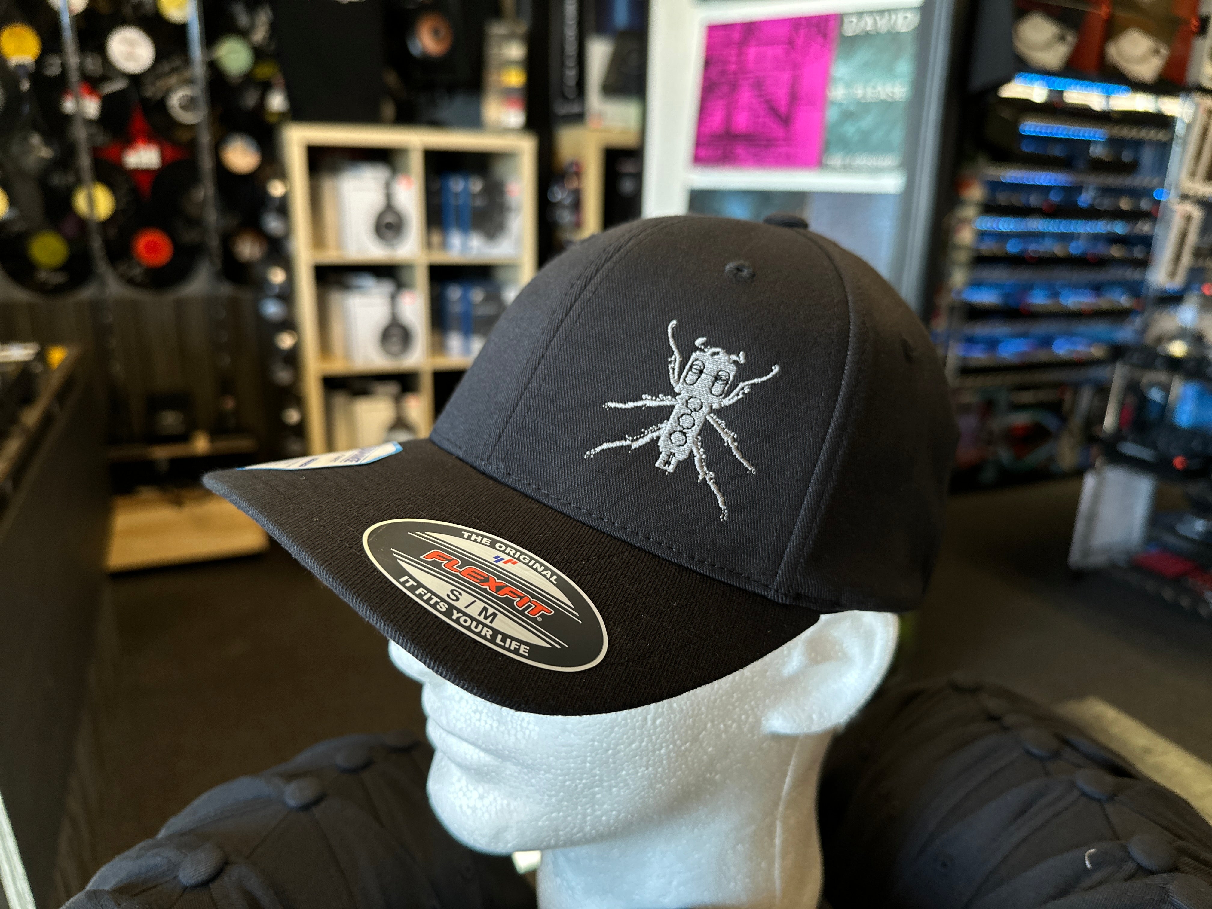 ThudRumble All Black Flexfit Hat with Grey Beedle Logo!